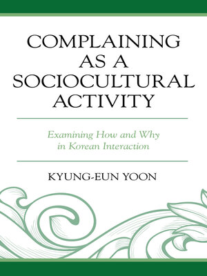 cover image of Complaining as a Sociocultural Activity